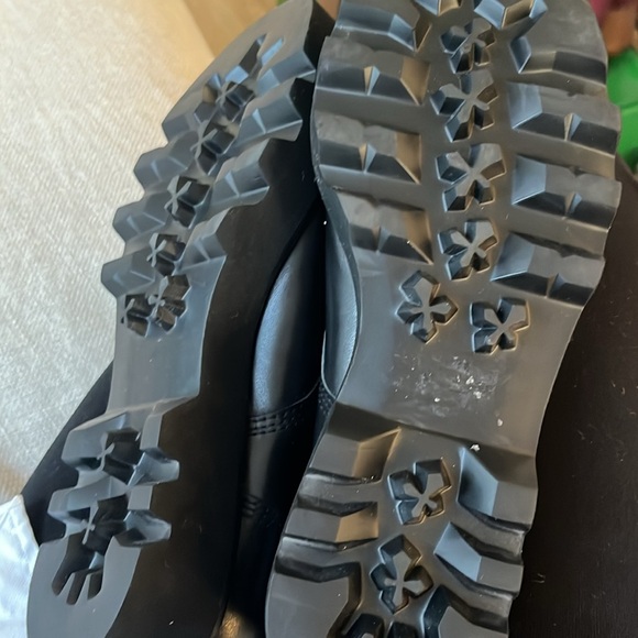 Free People and Anthropologie NWT Bibi Lou Black Combat Boots. Comfortable fun! - Picture 6 of 6